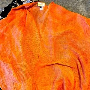 Lot of two sheer/crepe open cardigans